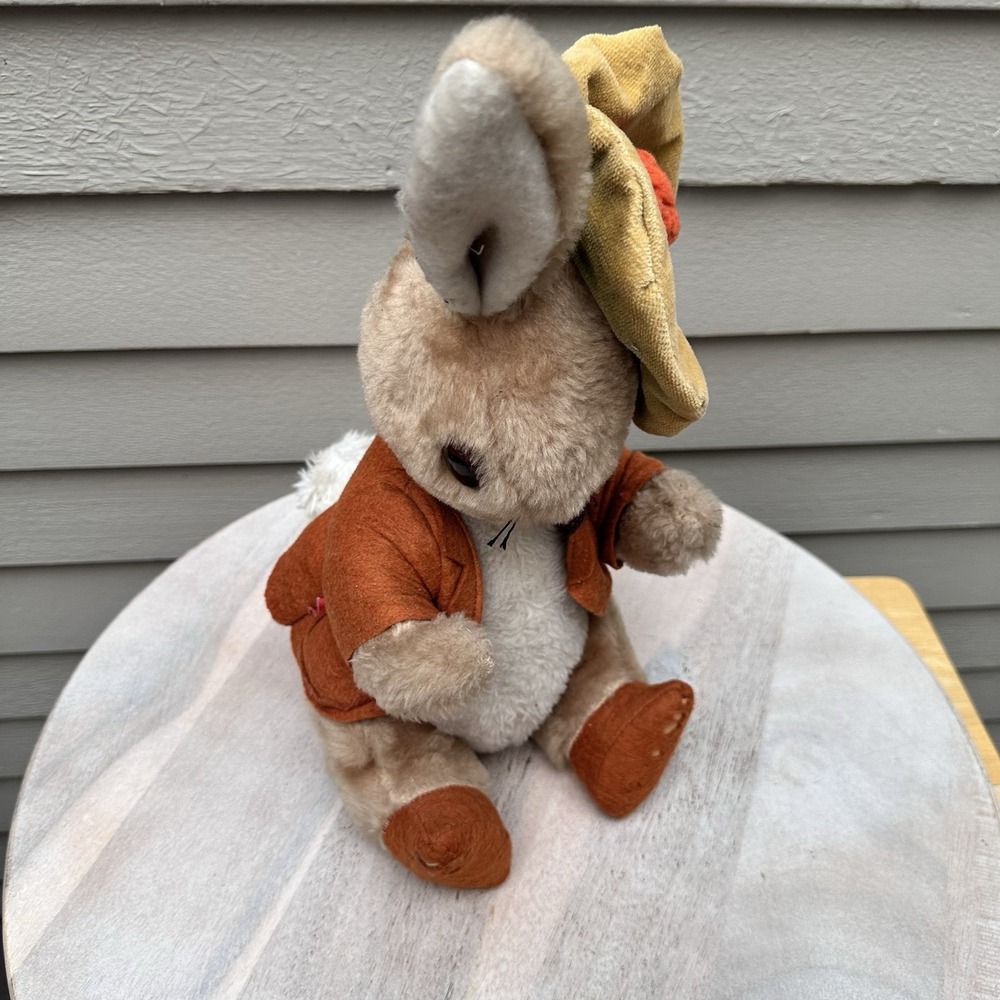 Vintage Beatrix Potter Benjamin Bunny EDEN Toys Plush Animal Peter Rabbit 1972 - Picture 12 of 14